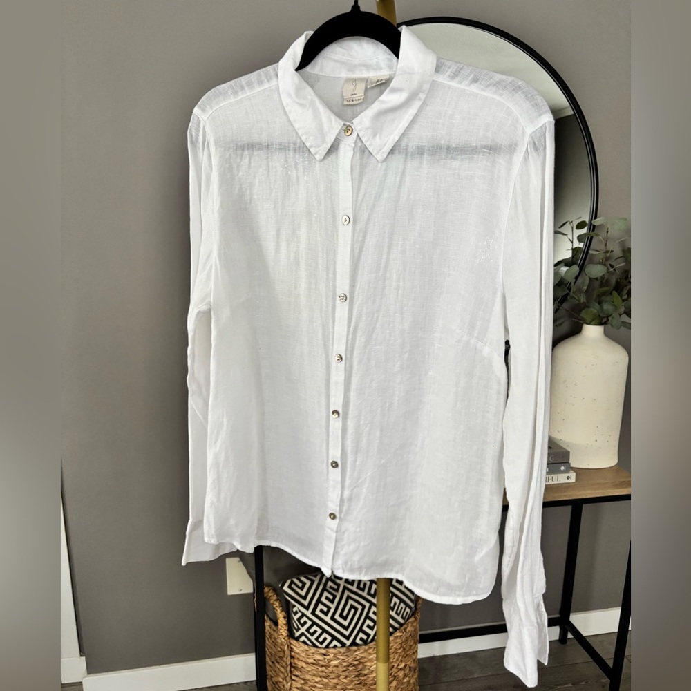 Joie Linen Button Up - Picture 3 of 6